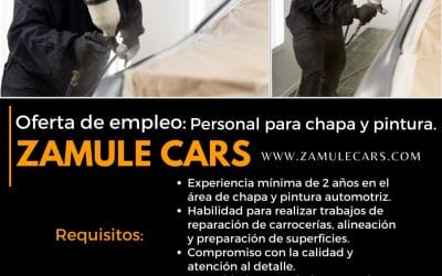 Oferta de Empleo: Personal de chapa y pintura