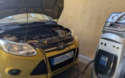 Carga de gas en aire acondicionado profesional en Palma