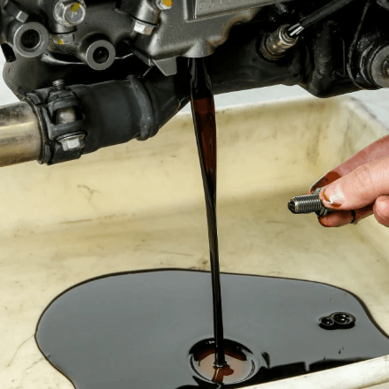 Aceite de motor en mal estado