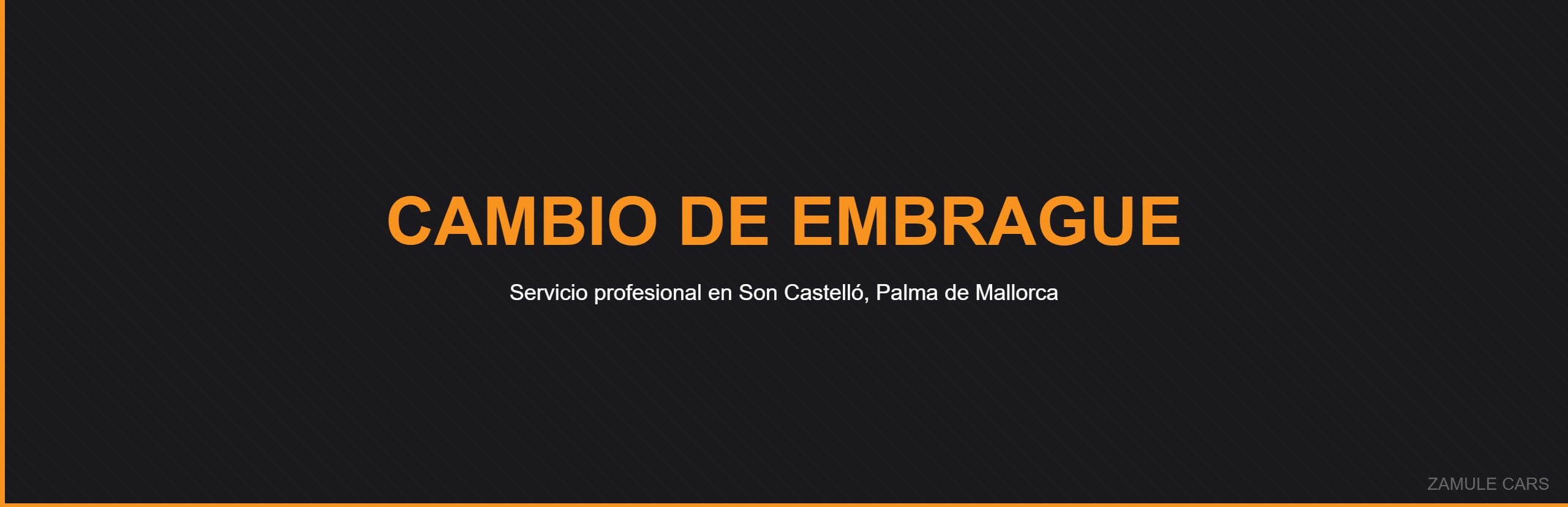 Cambio de Embrague - Zamule Cars