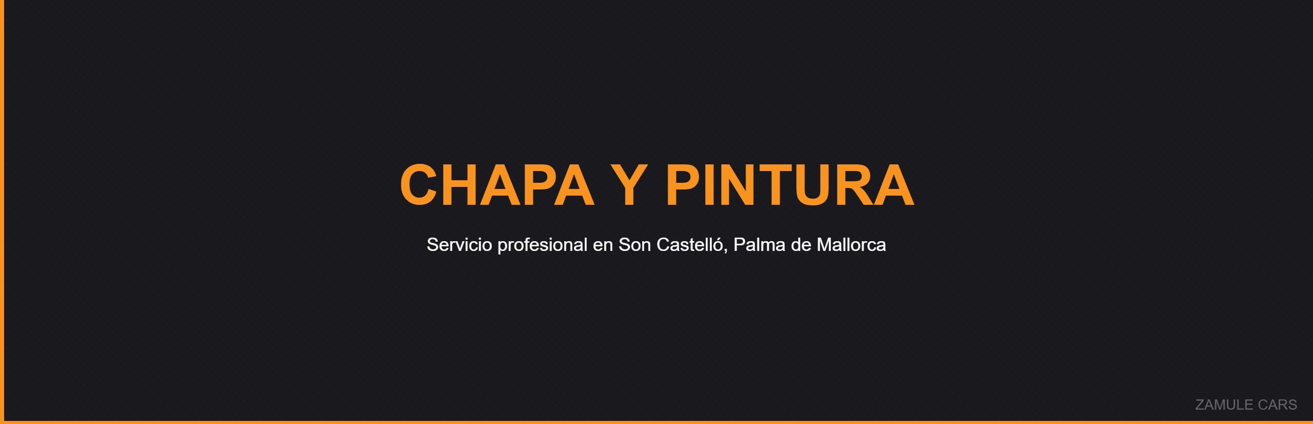 Chapa y Pintura - Zamule Cars