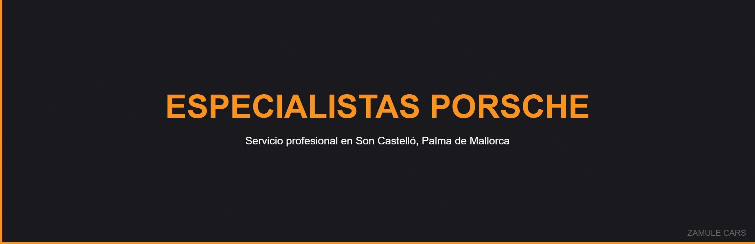 Especialistas Porsche - Zamule Cars
